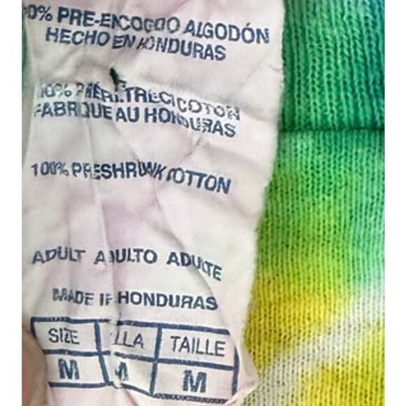 Joe's Crab Shack Peace Love and Crabs Hippy Tie Dye T-Shirt-Medium - Picture 5 of 5